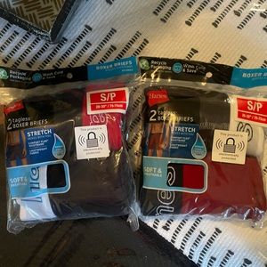 Men 2 new boxer briefs size small